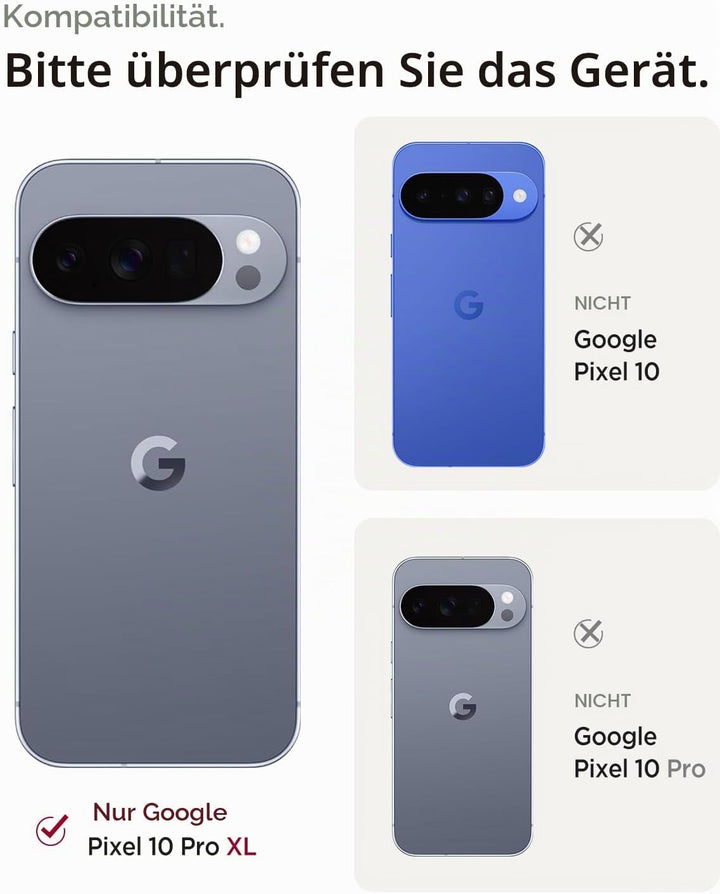 Miimall Kompatibel mit Google Pixel 10 Pro XL 360 Gard Hülle Wasserdicht, [HD Displayschutz+Kamerasc