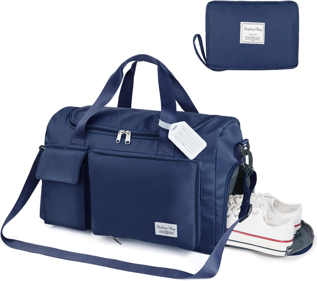 Flintronic 35L Faltbare Reisetasche Gepäcktasche Grosse Weekender Übernachtungstasche Urlaubstasche