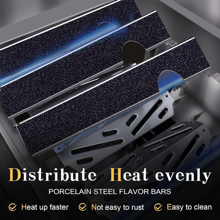 Denmay 66032 43,4 cm Flavorizer Bars für Weber Genesis II/LX 300 Serie, Genesis II 210, LX 240, II S