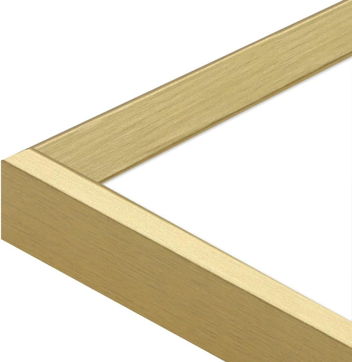 WANDStyle Bilderrahmen 30x30 Gold, Vintage Bilderrahmen Holz, hochwertiger Holzbilderrahmen, Posterr