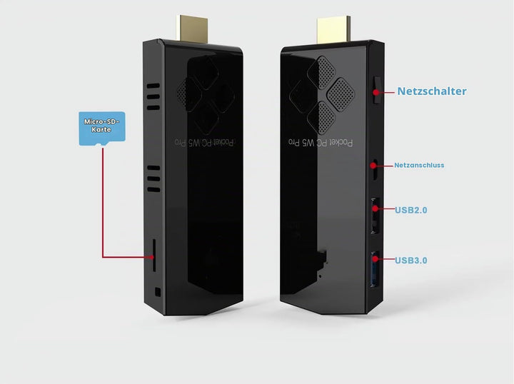 Mini PC Computer Stick Windows 10 Professional Quad Core Intel Atom x5-Z8350 1.92GHz, 8GB RAM, 128GB