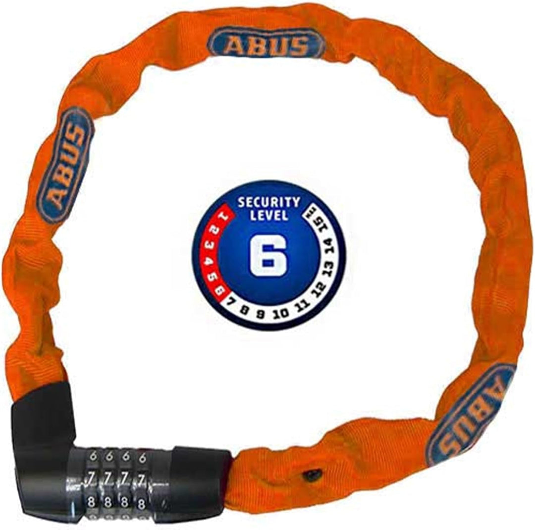 ABUS Kettenschloss Tresor 1385/75 – Zahlenschloss aus gehärtetem Stahl – 6 mm starke Vierkantkette –
