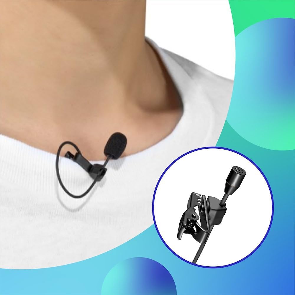 JOBY Wavo Lav PRO professionelles Lavalier Mikrofon, Ansteckmikrofon Omnidirektional tragbar mit äus