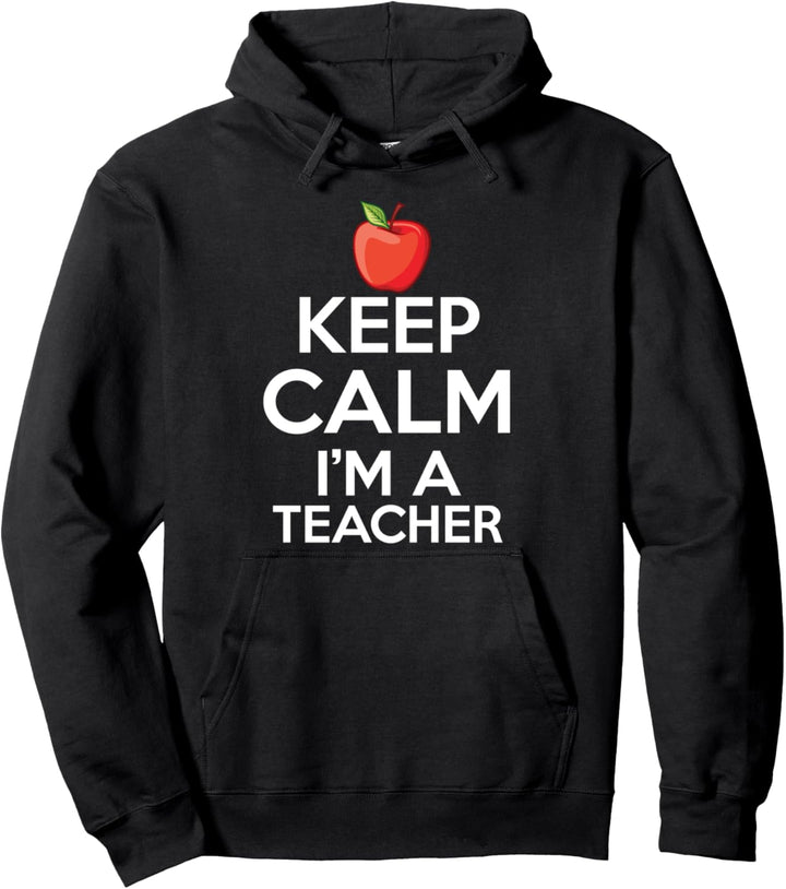 Bleib ruhig, ich bin ein Lehrer Pullover Hoodie