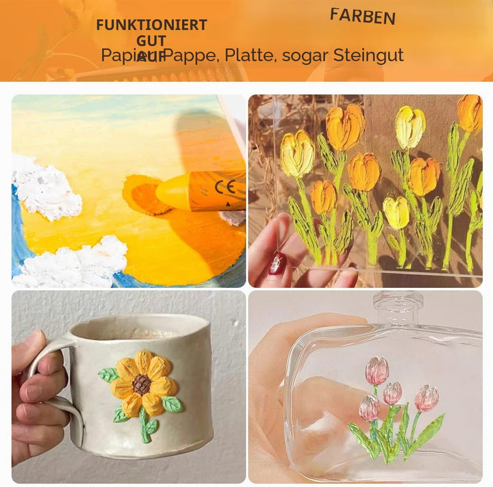 Paul Rubens Ölpastellkreide Set, 72 Farben Oil Pastels Weiche Pastellfarben für Künstler, Studenten