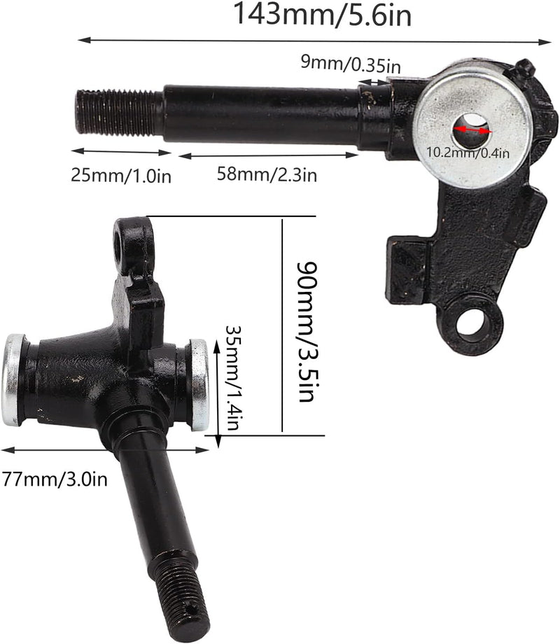 1 Paar Lenkungsträger Lenkungsstreben Achsschenkel 14mm Gewinde Lenkungsträger Spindeln Ersatz für 5