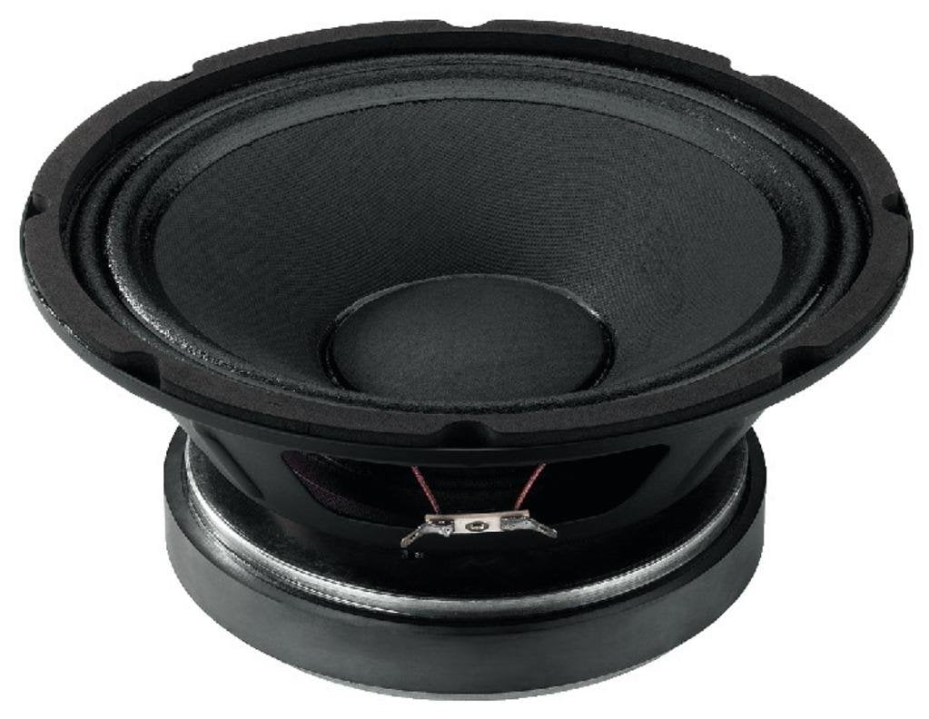 MONACOR SP-10/250PRO PA-Tiefmitteltöner, 250 W, 8 Ω, hochbelastbar, schwarz, 25 cm (10"), 10.5590