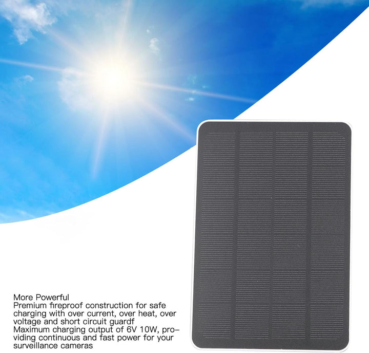 Solarpanel-Ladegerät, Kompatibel mit Pro 3/Pro 4/ Pro 5S/ Ultra/Ultra 2/ Go 2 Flutlichtkamera, 10 W