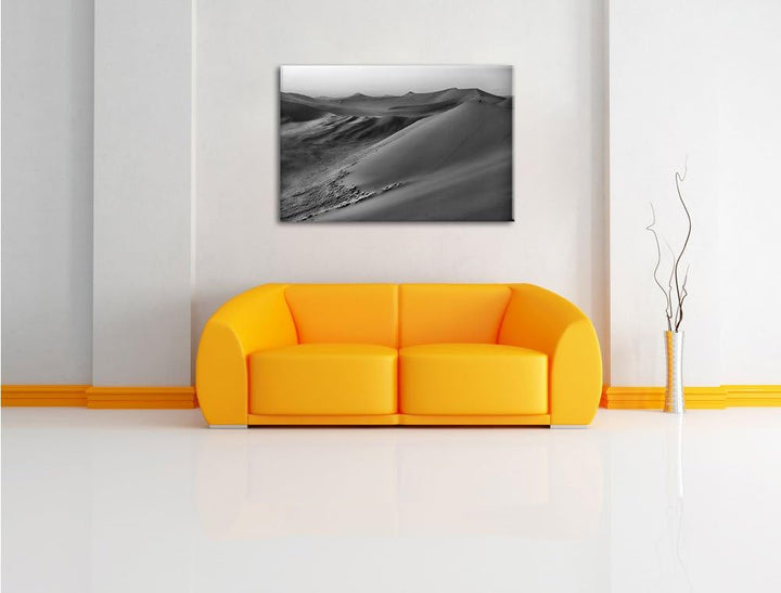 Pixxprint riesige Sandhügel als Leinwandbild/Grösse: 100x70 / Wandbild/Kunstdruck/fertig bespannt, 1