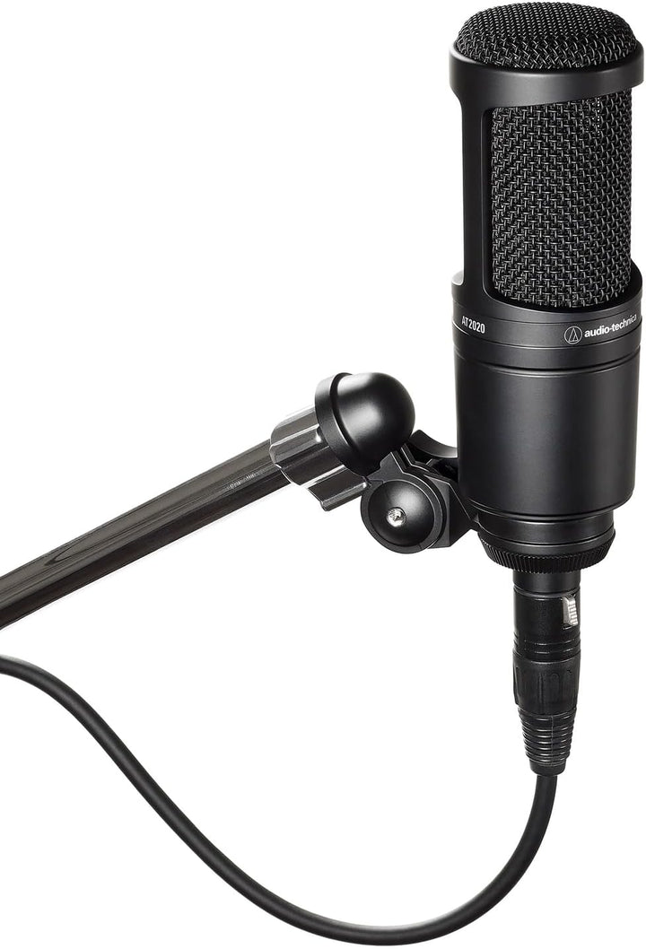 Audio-Technica 2020 Kondensatormikrofon mit Nierencharakteristik Schwarz Black XLR, Black XLR