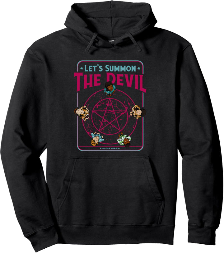 Funny Kid Let's Summon The Devil Fake Vintage Kinderspiel Tee Pullover Hoodie