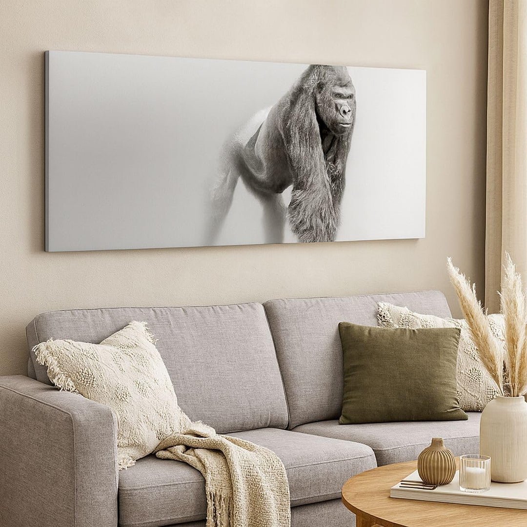 Wandbilder Dekoration Wohnzimmer Orang-Utan Tier Panorama Bilder auf Leinwand 120x50cm Leinwandbild