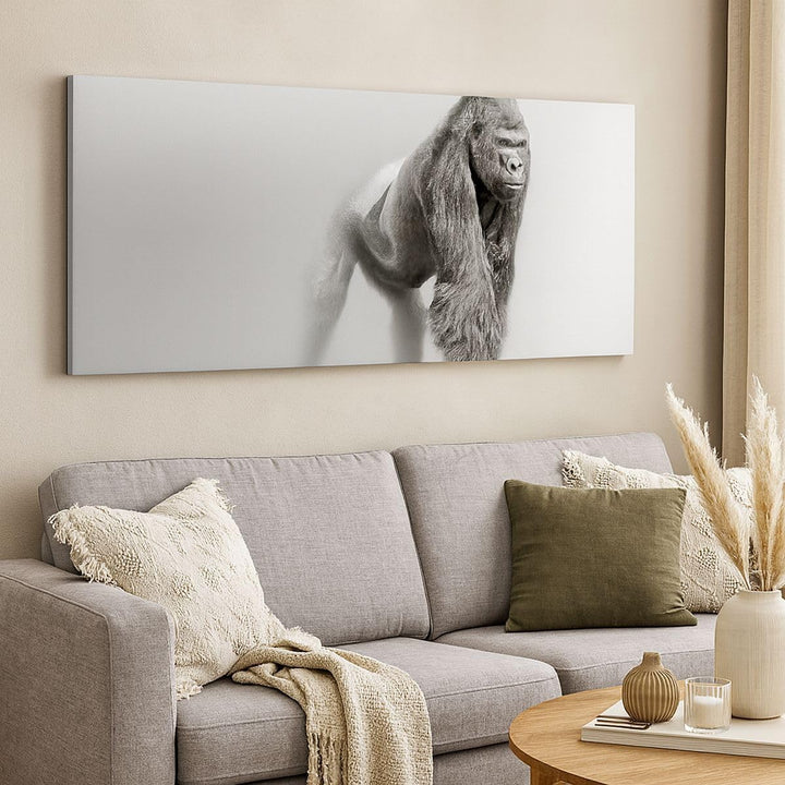Wandbilder Dekoration Wohnzimmer Orang-Utan Tier Panorama Bilder auf Leinwand 120x50cm Leinwandbild