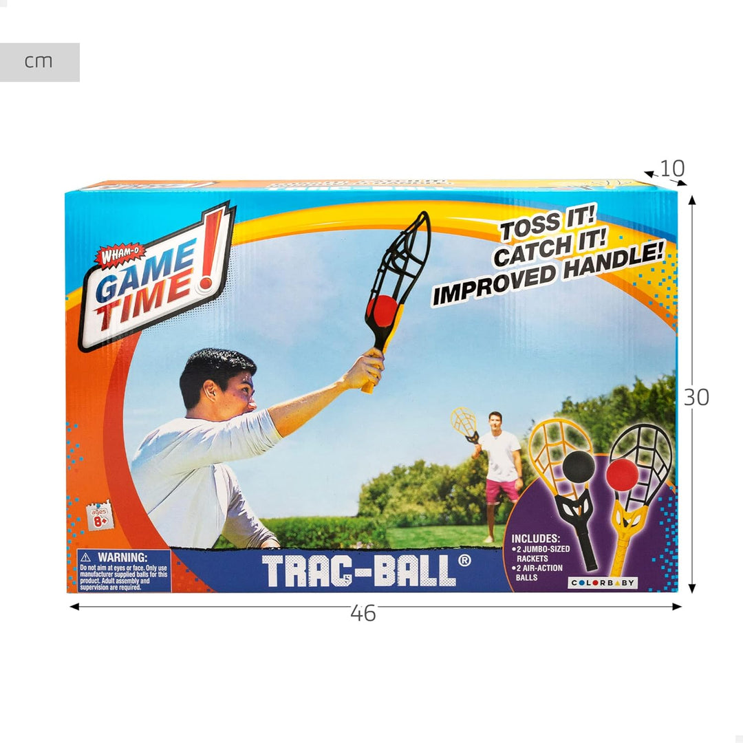 COLORBABY 47016 - Wham-O Trac-Ball Schläger-Set mit 2 Bällen zum Spielen, originelles und lustiges B