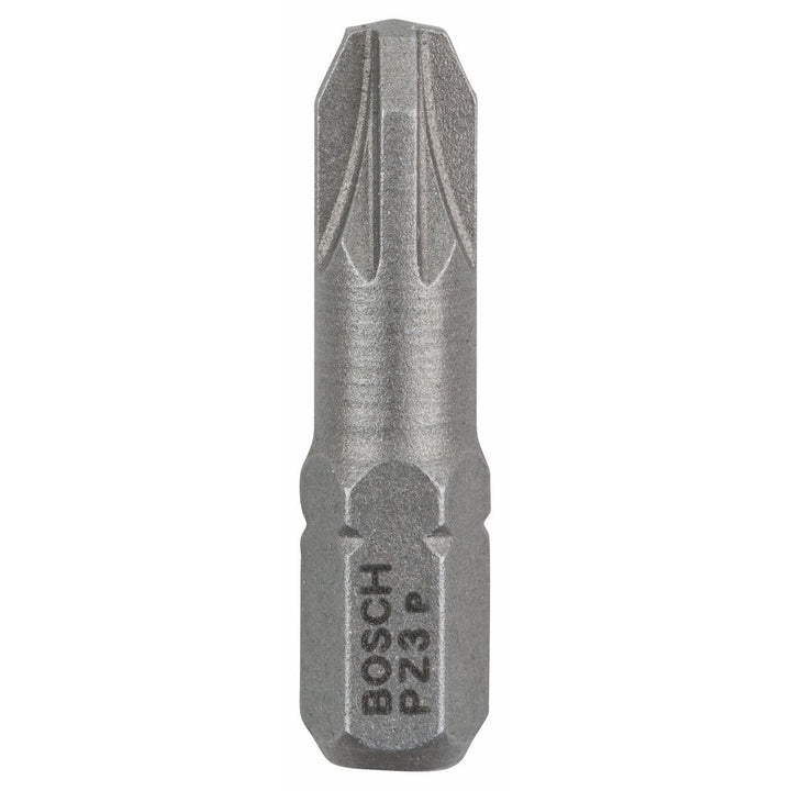 Bosch Professional Bit Extra-Hart für Pozidriv-Kreuzschlitzschrauben (PZ3, Länge: 25 mm, 100 Stück)