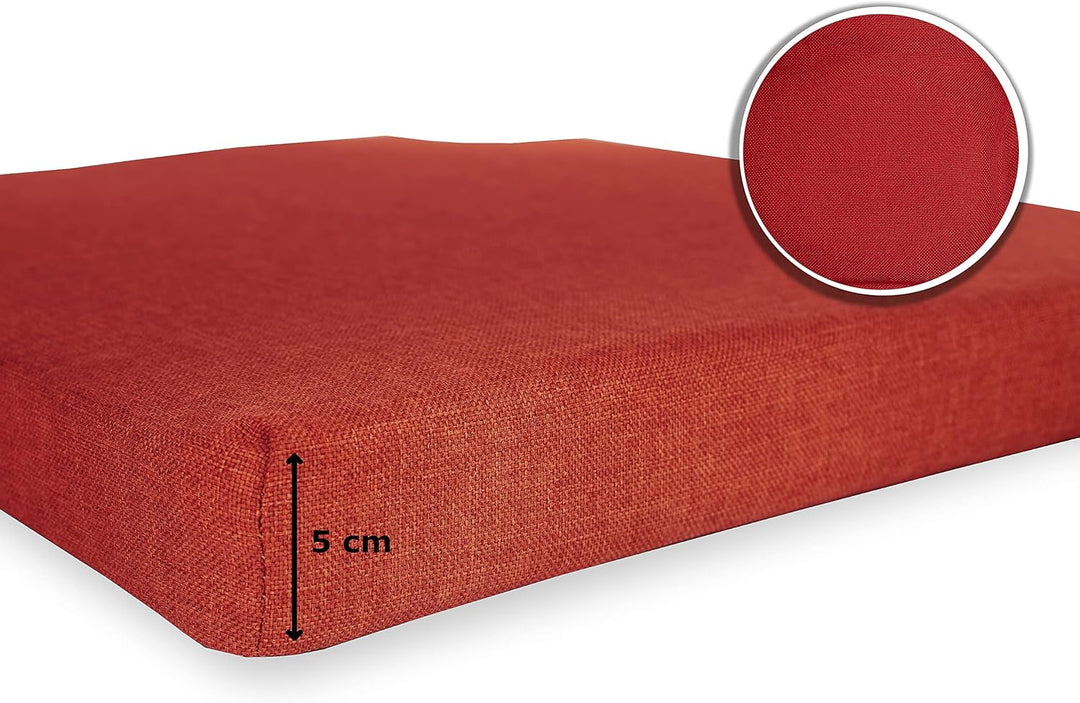 sunnypillow 4er Set Stuhlkissen mit Klettverschluss Polsterauflage Auflage für Stühle - Indoor/Outdo