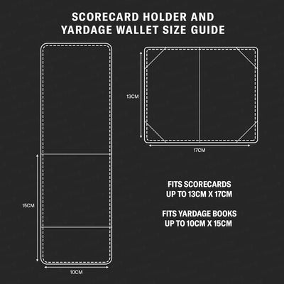 TORRO Golf Scorekartenhalter und Yardage-Buch-Cover – Echteder Golf Scorekarte und Yardage Wallet mi