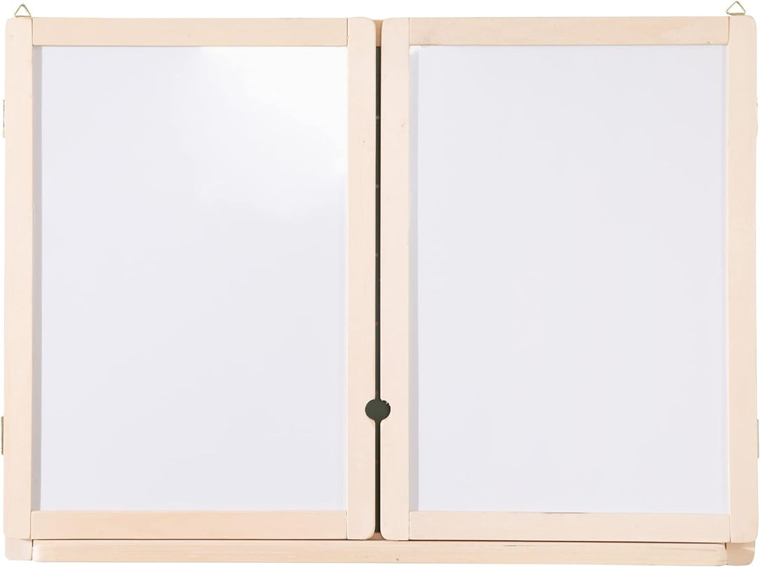 roba Tafel, Hängetafel faltbar, mit Maltafel magnetisch weiss, Kreidetafel liniert, Tafellack Hänget