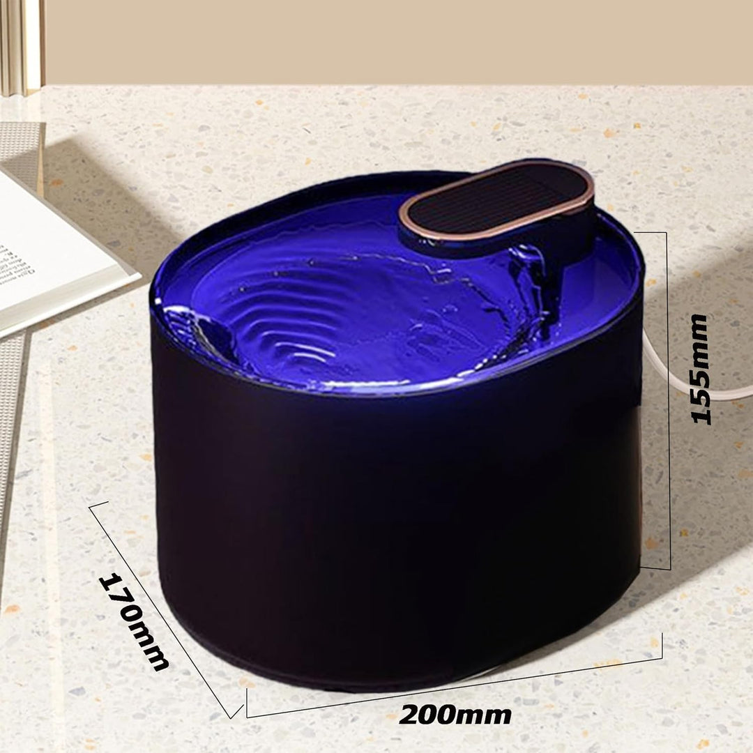 UUE Katzenbrunnen, 3L LED Trinkbrunnen für Katze, Super Silent Katzen Trinkbrunnen, Wasserbrunnen fü