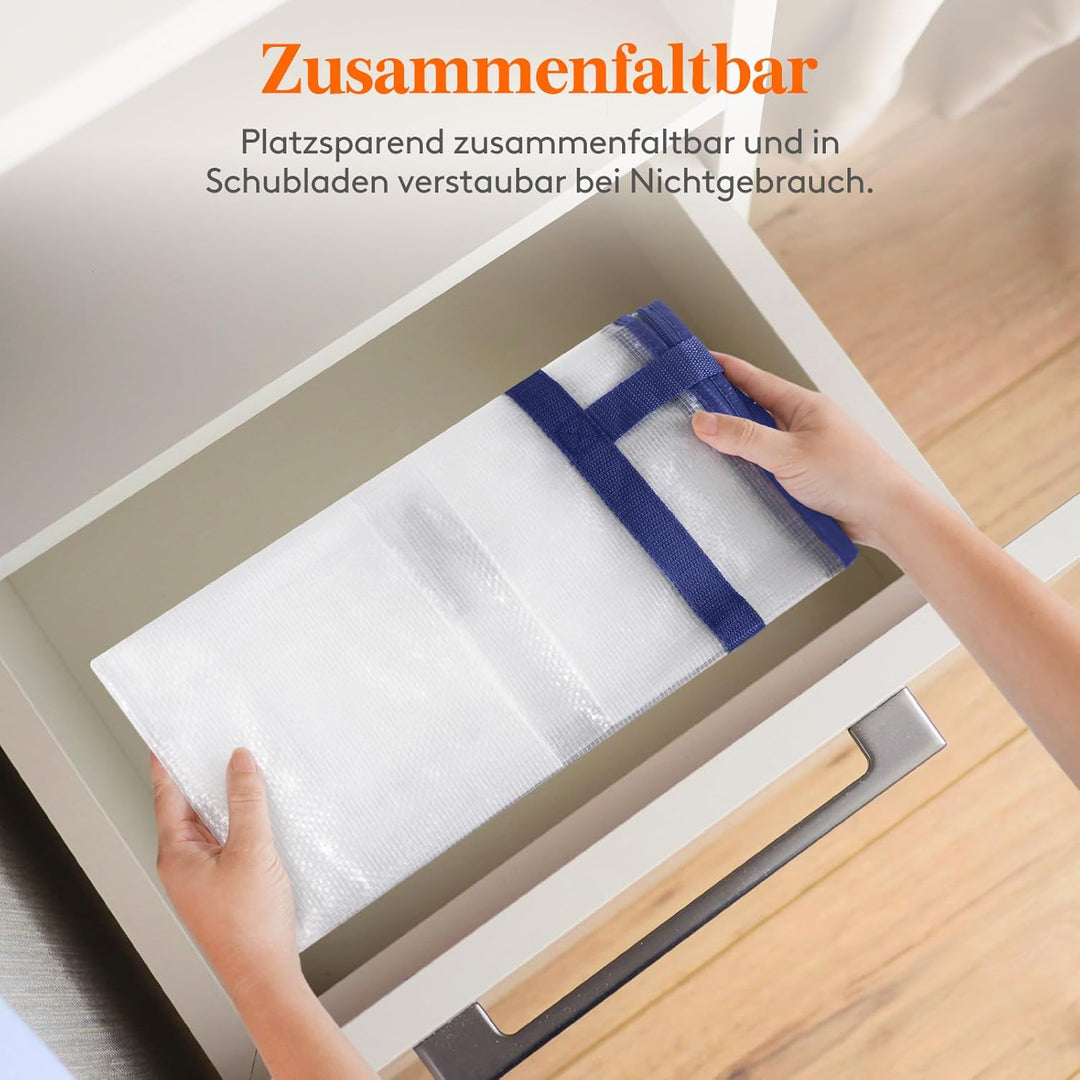 Lifewit 4 Stück 90L Umzugstaschen mit Griff, Aufbewahrungstasche für Bettdecken, Grosse Tasche mit R