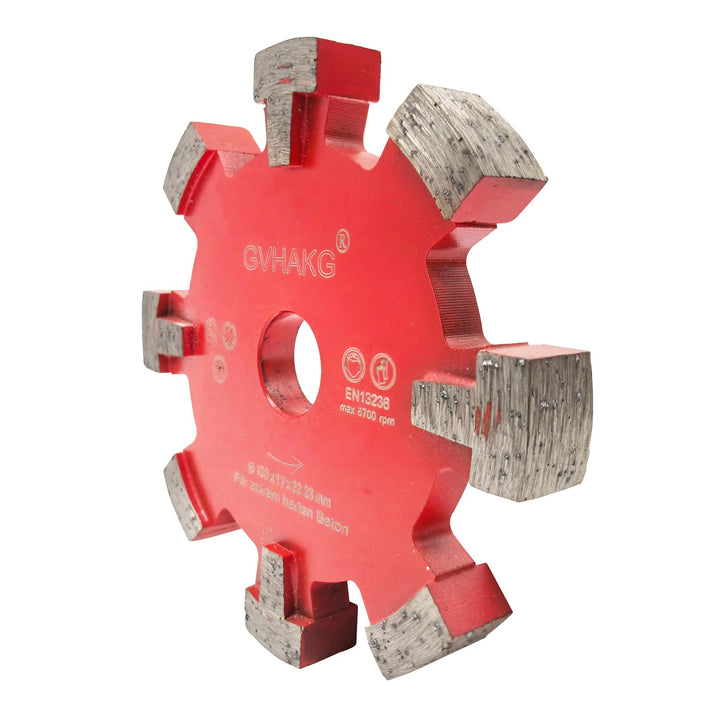 Diamant Frässcheibe 130mm, 17 mm Räumscheibe 8 Segmente U-förmige Nut Verbreiten Für Fussbodenheizun