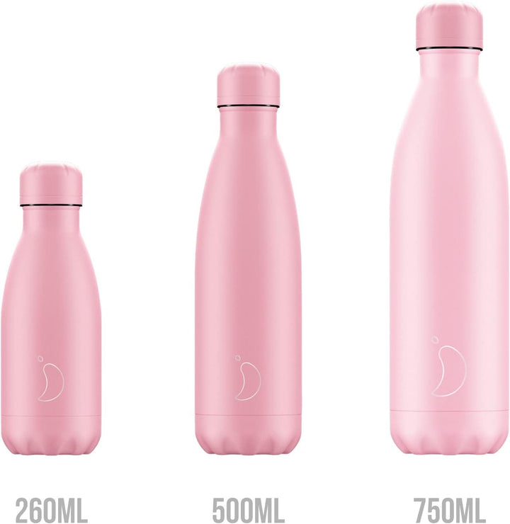Chilly's Original Trinkflasche - Isolierflasche aus Edelstahl, wiederverwendbare Thermoflasche für h