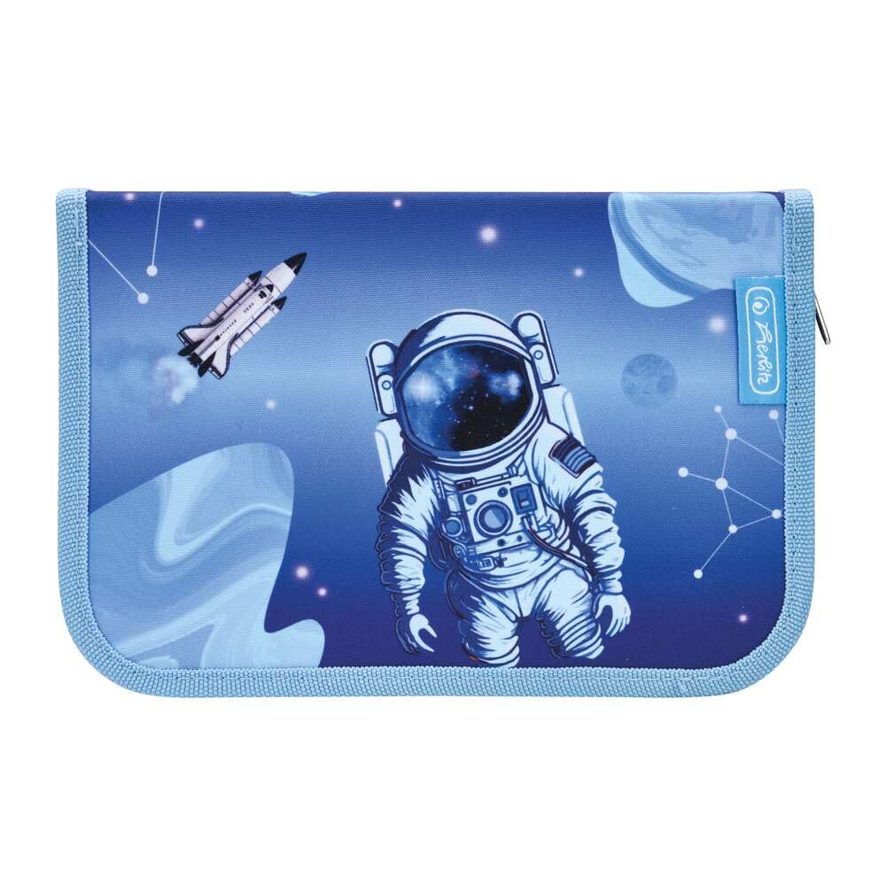 Herlitz Federmäppchen Klappbare Zwei Klappen mit Ausrüstung, Kinder Tasche für Schulutensilien, Funk