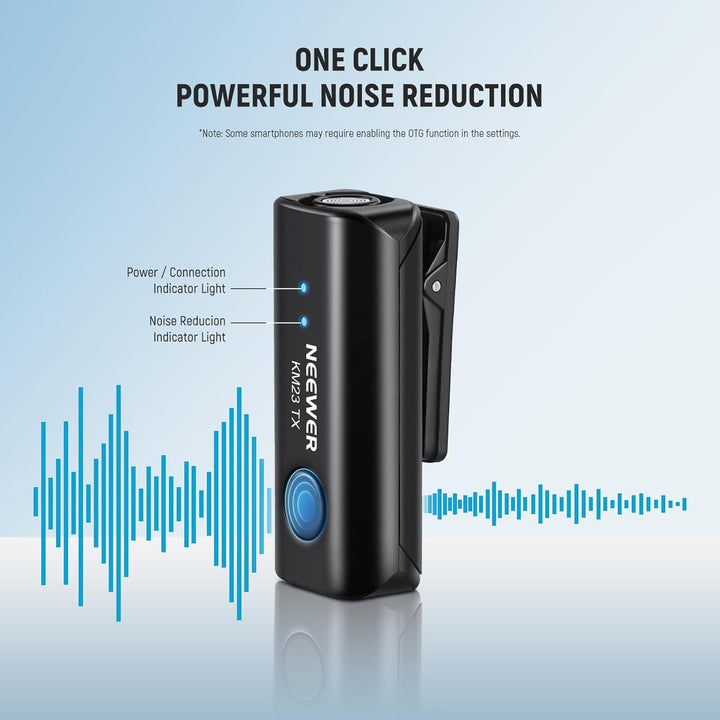 NEEWER Kabelloses Lavalier Mikrofon Set für USB C, omnidirektionales Kondensatormikrofon, kompatibel