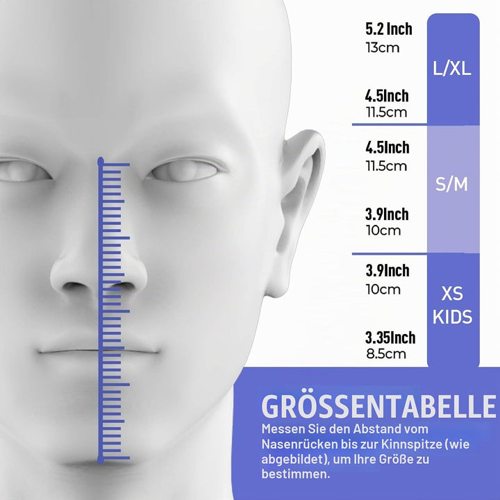 G2RISE® Schnorchelmaske, Tauchmaske, Faltbare CO2-sichere Schnorchel Vollmaske mit Kameraposition fü
