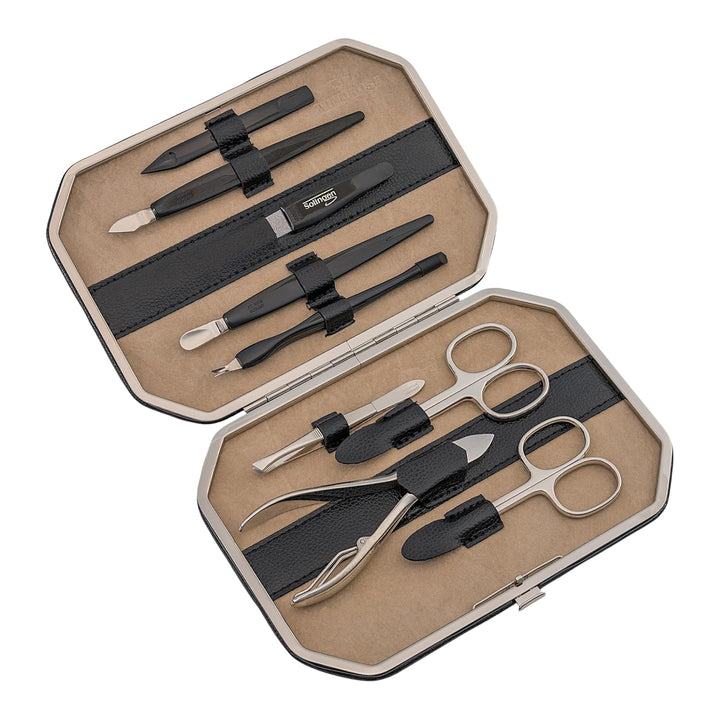 WINDROSE 10-teilig Maniküretui Beluga/Leder (Black), Black