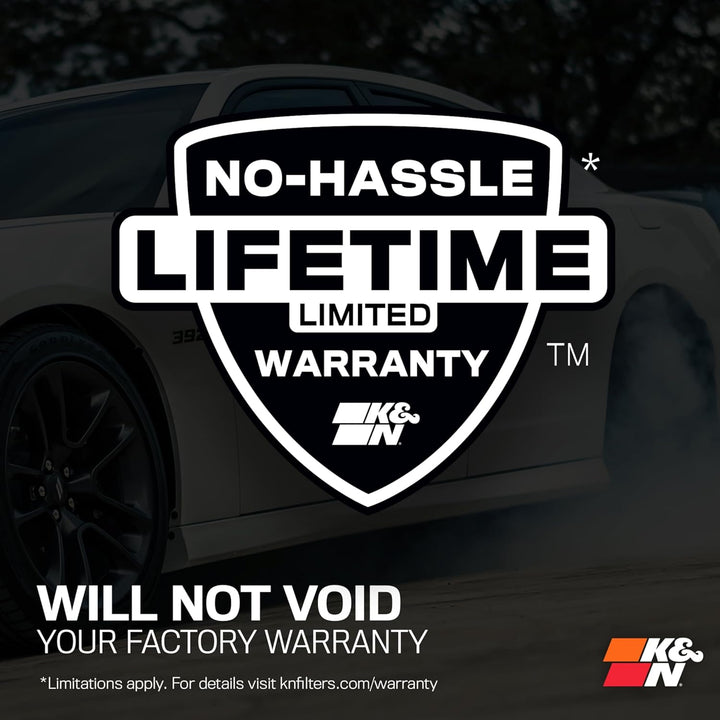 K&N 69-4519 Waschbarer und wiederverwendbarer TP KFZ Hochleistungsluftfiltersystem Rot