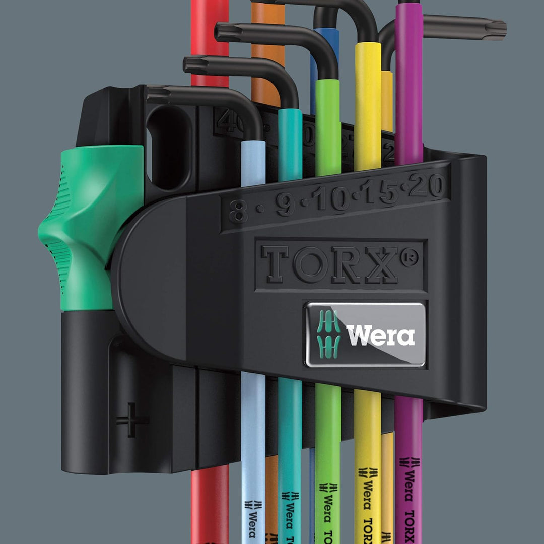 Wera Winkelschlüsselsatz 967 SPKL/9 TORX® BO Multicolour, BlackLaser, 9-teilig, 05073599001 Torx BO