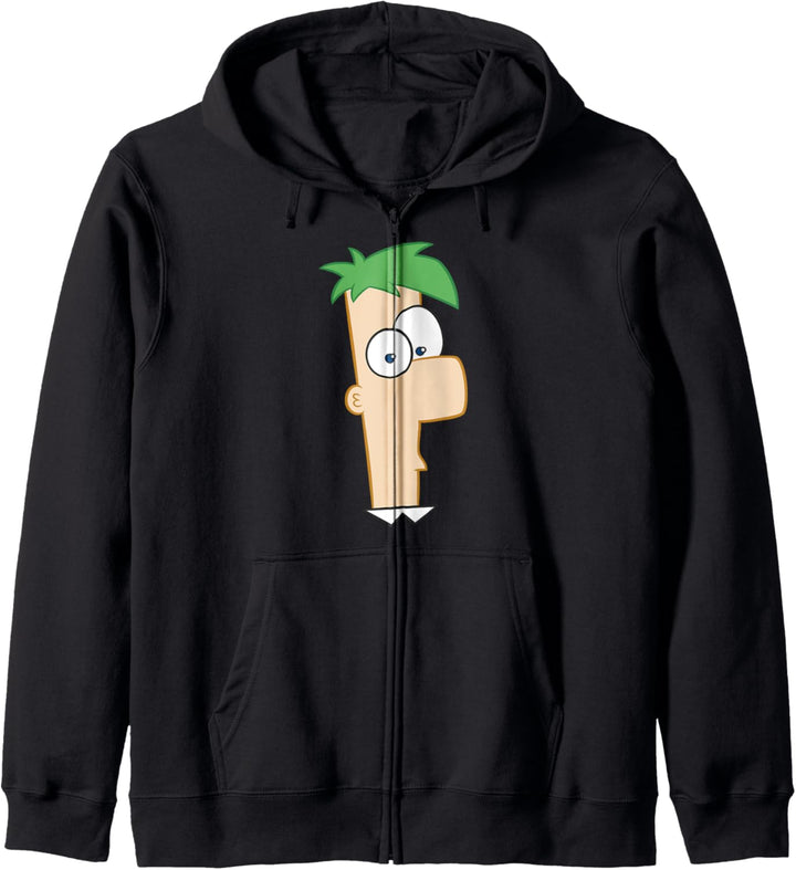Disney Phineas und Ferb Ferb Big Face Kapuzenjacke
