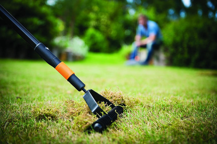 Fiskars Rasenlüfter, Gerätekopf, Breite: 37 cm, Schwarz/Orange, QuikFit, 1000655, Rasenlüfter