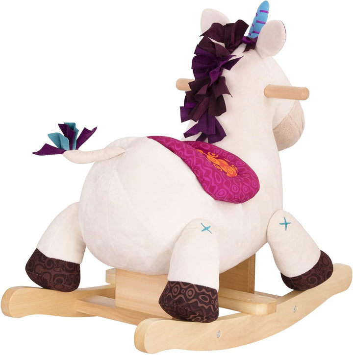 B. toys - Rodeo Rocker - Dilly-Dally - Einhorn-Wippe - Einhorn-Schaukelspielzeug - Hölzernes Aufsitz