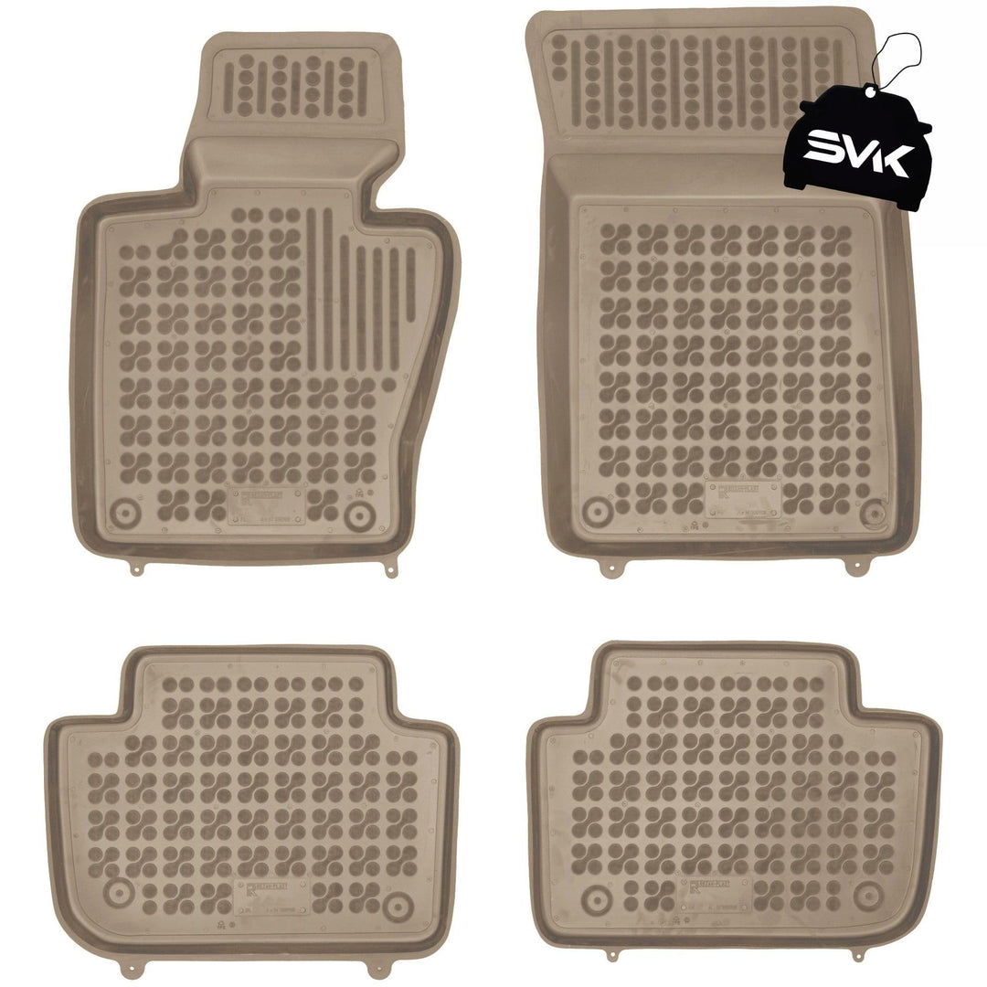SMK Beige Auto fussmatten gummimatten passt für BMW 5er E61 2003-2010 fussmatten Auto für alle Jahre