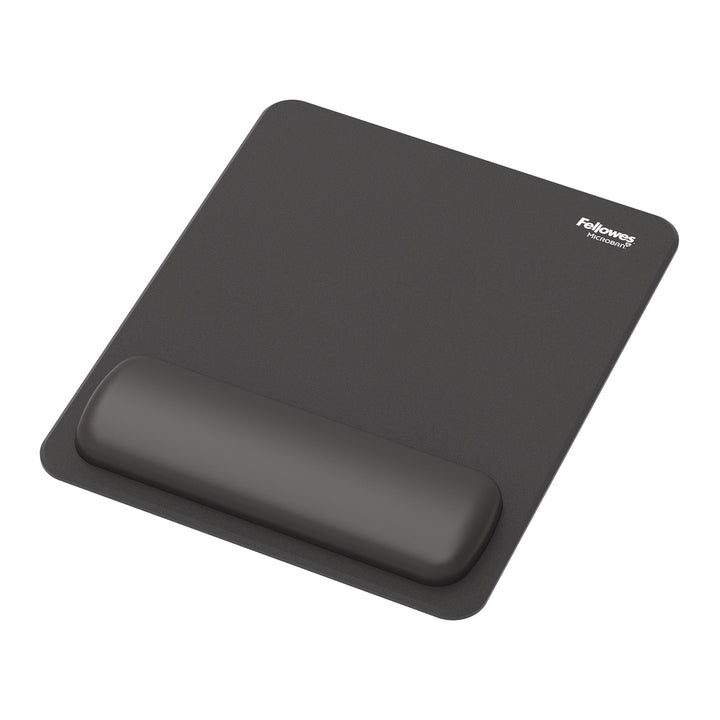 Fellowes Breyta Mauspad mit Handgelenkauflage – Schwarz, ergonomisches Mauspad mit HEX Cushion Techn
