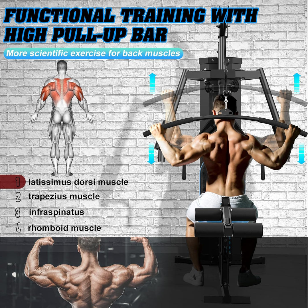 WINNOW Heim Gym Multifunktionales Ganzkörper-Heimfitnessgerät für Heimtrainingsgeräte Trainingsgerät