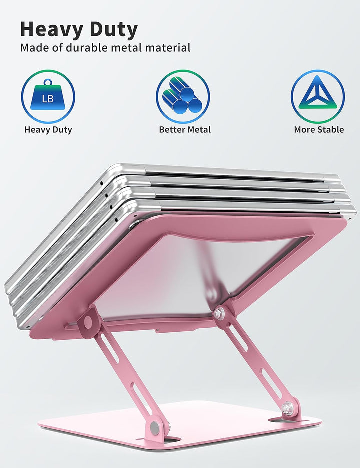 SOUNDANCE Einstellbarer Laptop Ständer, Tragbarer Laptop Riser, Ergonomischer Design Computer Halter