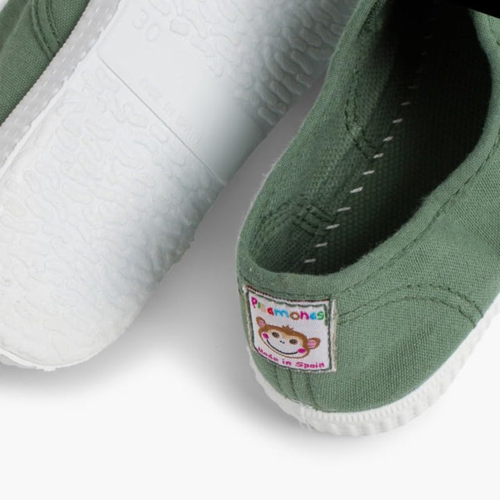 Pisamonas Leinwand-Sneakers Ohne Schnürsenkel Mit Gummispitze Farn 21 EU, Farn 21 EU
