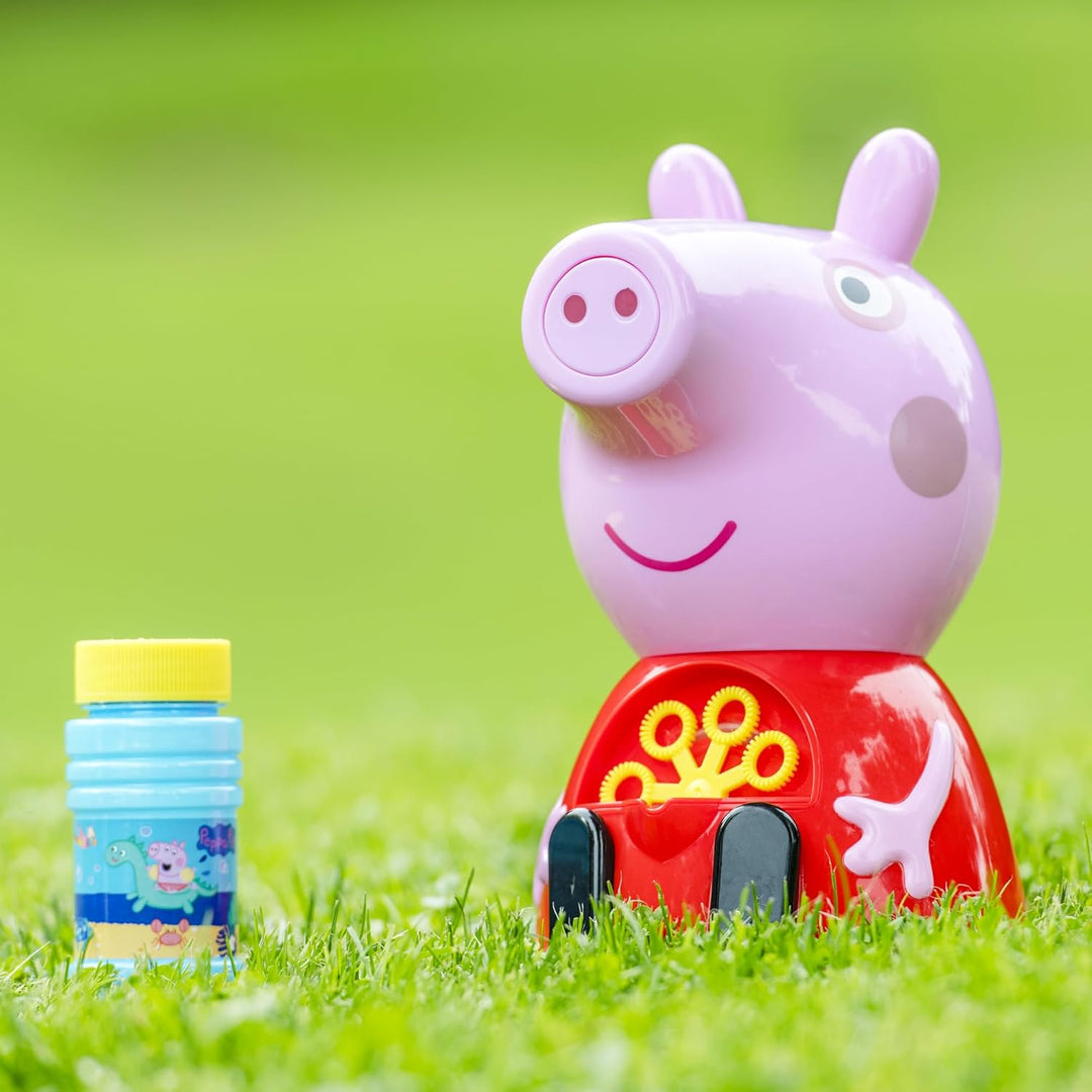 Peppa Pig Seifenblasenmaschine | Bonus Seifenblasenlösung | Perfektes lustiges Outdoor- & Indoor-Spi
