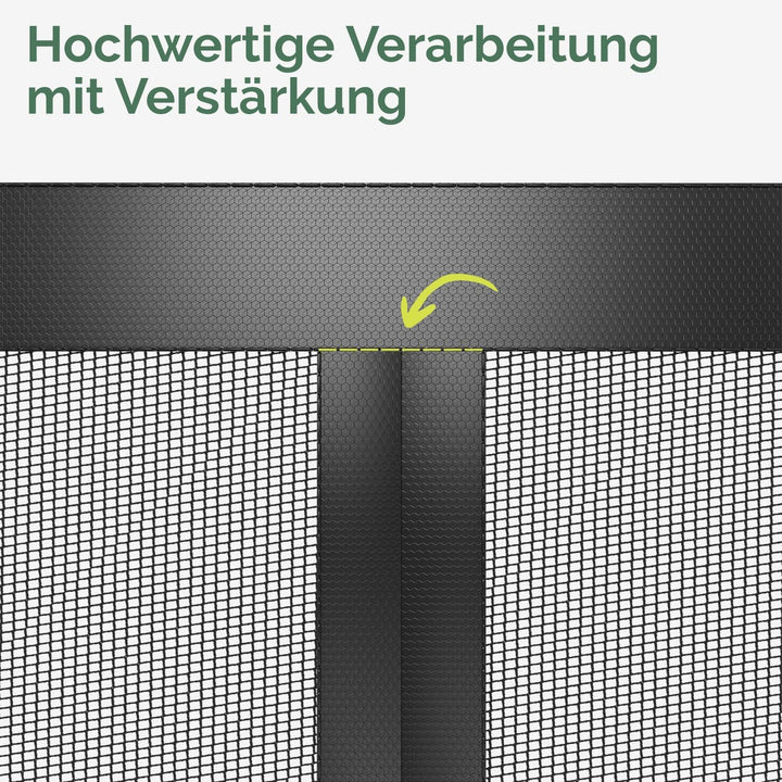 Nematek - Fliegengitter Balkontür 60x200 cm - hochwertige Magnet Fliegengitter Tür für Wohnwagen, Wo
