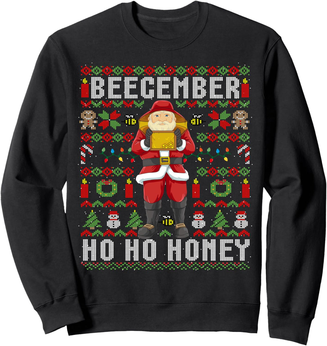Ugly Christmas Imker Weihnachtsmann Imkerei Weihnachten Sweatshirt
