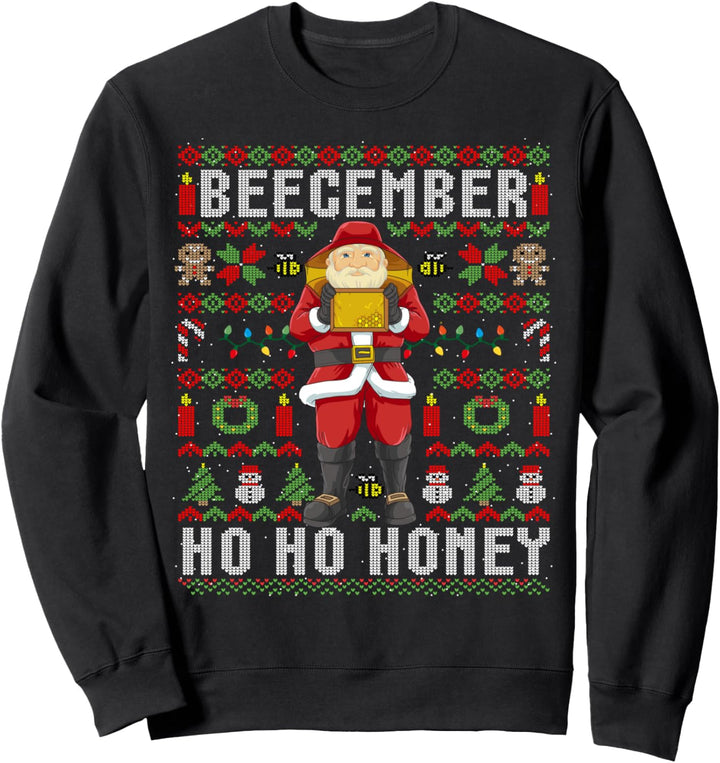 Ugly Christmas Imker Weihnachtsmann Imkerei Weihnachten Sweatshirt