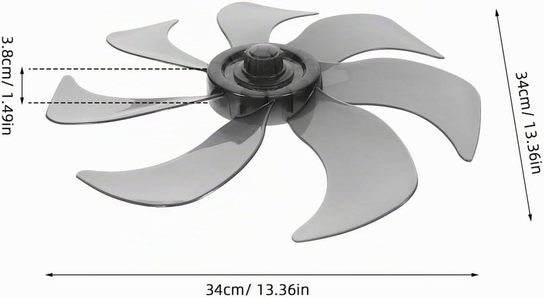WOONEKY Lüfterblätter Design Ersatzteile Für Tischventilator Und Standventilator Leise Und Langlebig
