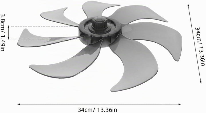WOONEKY Lüfterblätter Design Ersatzteile Für Tischventilator Und Standventilator Leise Und Langlebig