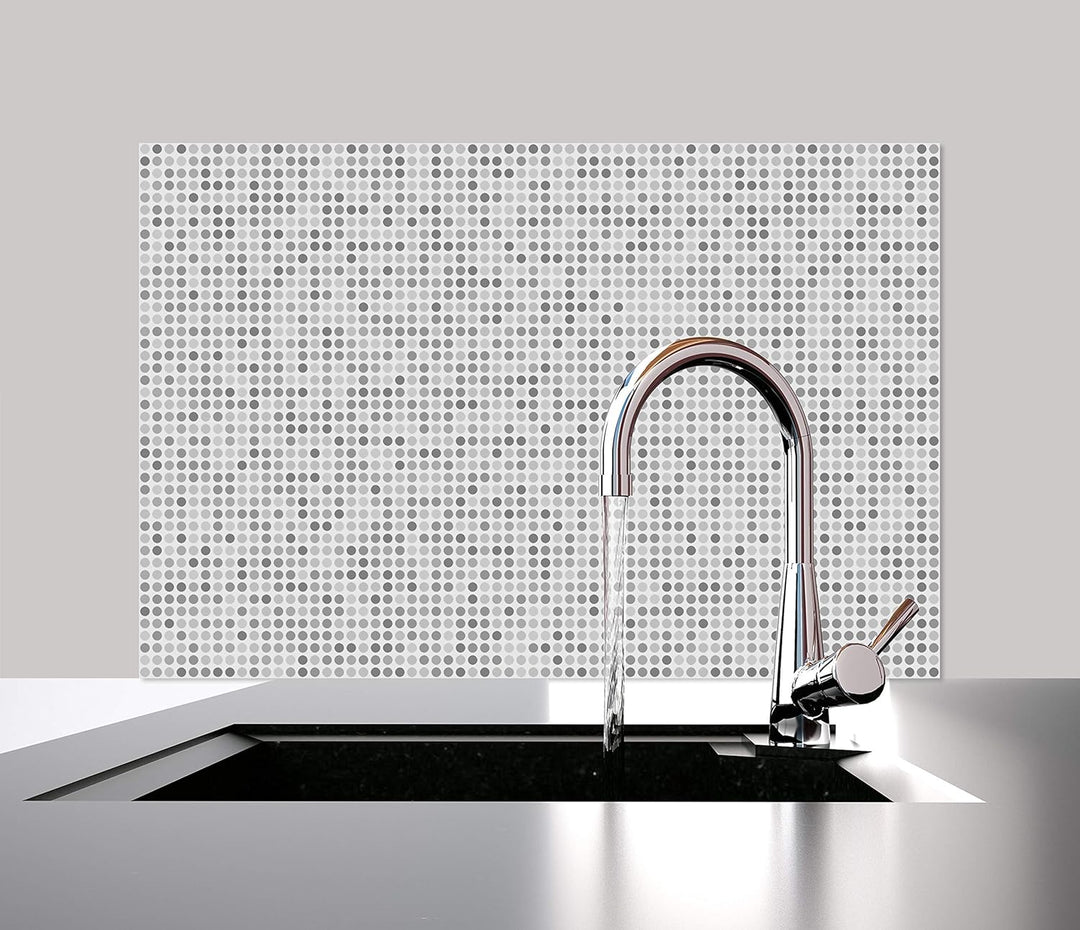 Cuadros Lifestyle Küchen Spritzschutz „Dots“ | Küchenrückwand | Alu-DiBond | Fliesenschutz für den H