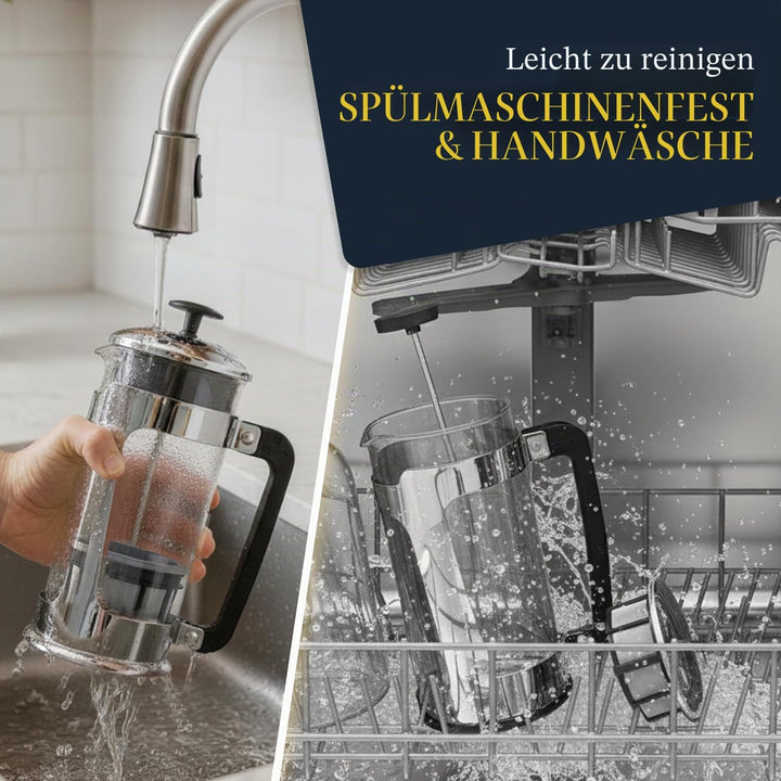 Espro Press P5, French Press, Chrom, für Kaffee, Glas, Edelstahl, versch. Grössen 0,55 l 18 oz, 18 o