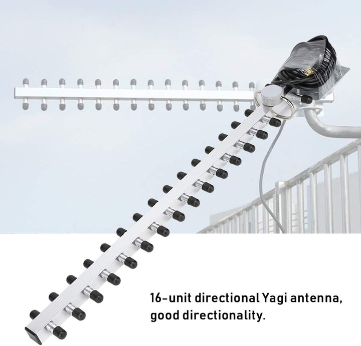 Yagi-WLAN-Antenne, Gerichtete Yagi-Antenne mit 16 Einheiten, 2,4 G 25 DBi High Gain Wireless Router-