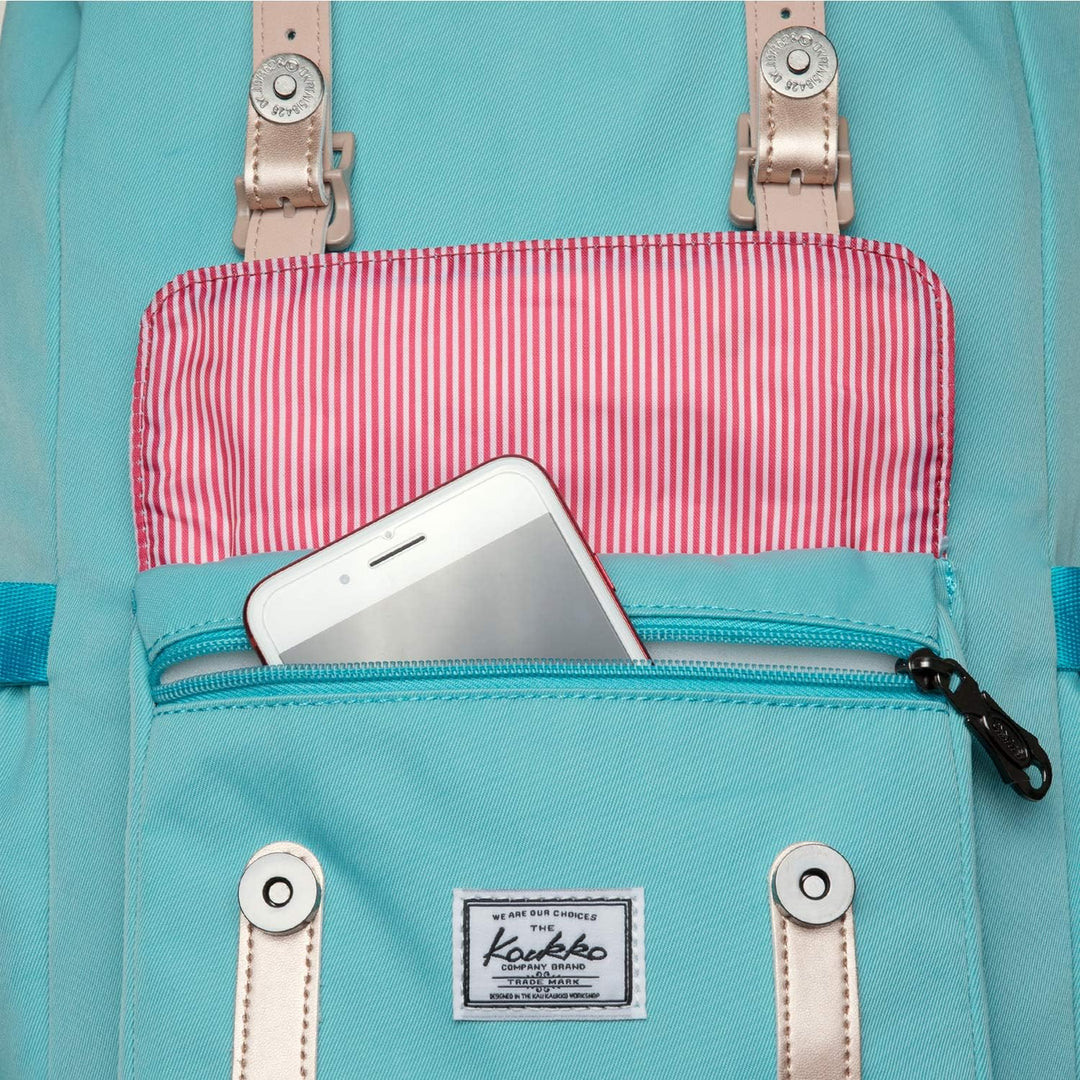 KAUKKO Rucksack für Studenten, 43,2 cm, für 38,1 cm (15 Zoll) Notebook, lässiger Tagesrucksack, Schü